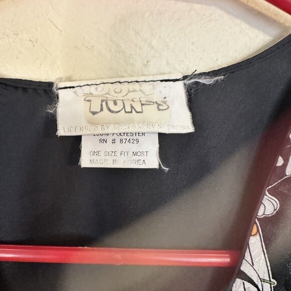 Looney Tunes Cartoon Music Character Vest One Size Polyester Black - Picture 2 of 7